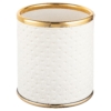 Стакан настольный Geralis M-PWG-M PUNTO белое, кант золото